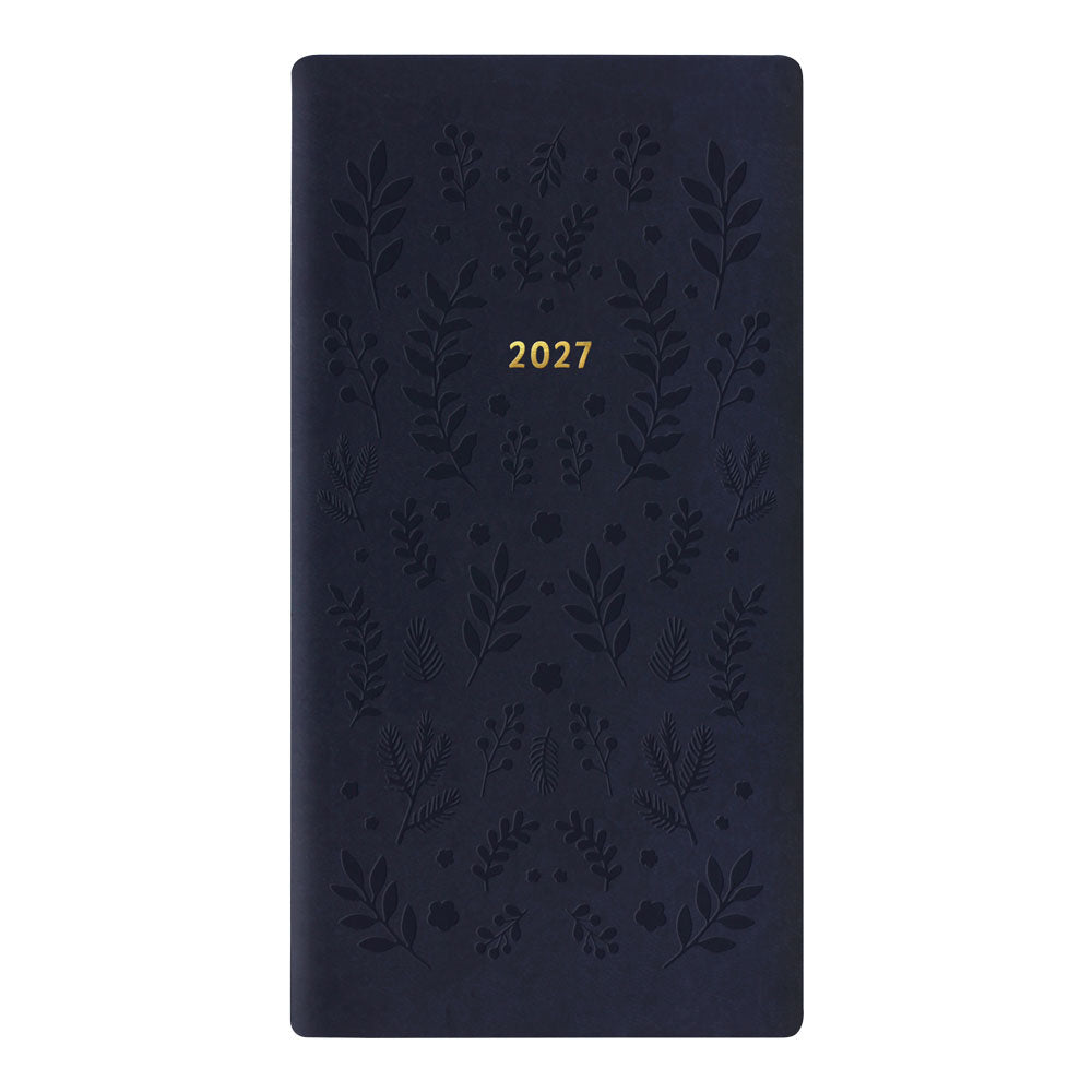 Letts Slim Weekly Planner, Woodland, 2027 Navy 27-082546 27-082546 #colour_woodland-navy