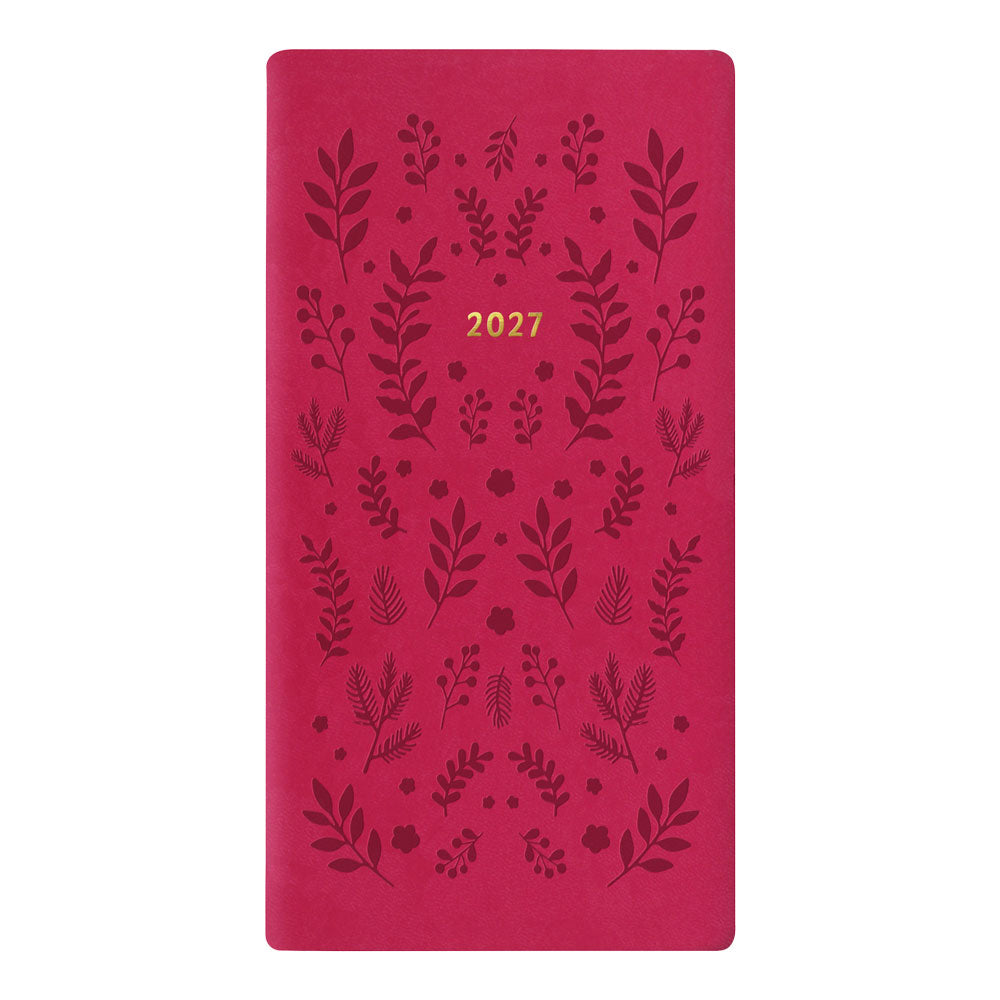 Letts Slim Weekly Planner, Woodland, 2027 Pink 27-082547 27-082547 #colour_woodland-pink