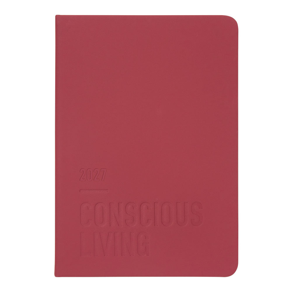 Letts A5 Weekly Planner, Conscious, 2027 Berry 27-082552 27-082552 #colour_berry