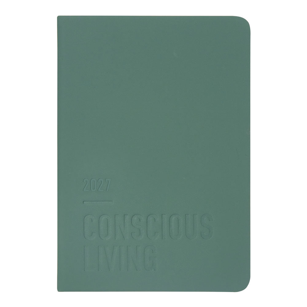 Letts A5 Weekly Planner, Conscious, 2027 Pine 27-082553 27-082553 #colour_pine