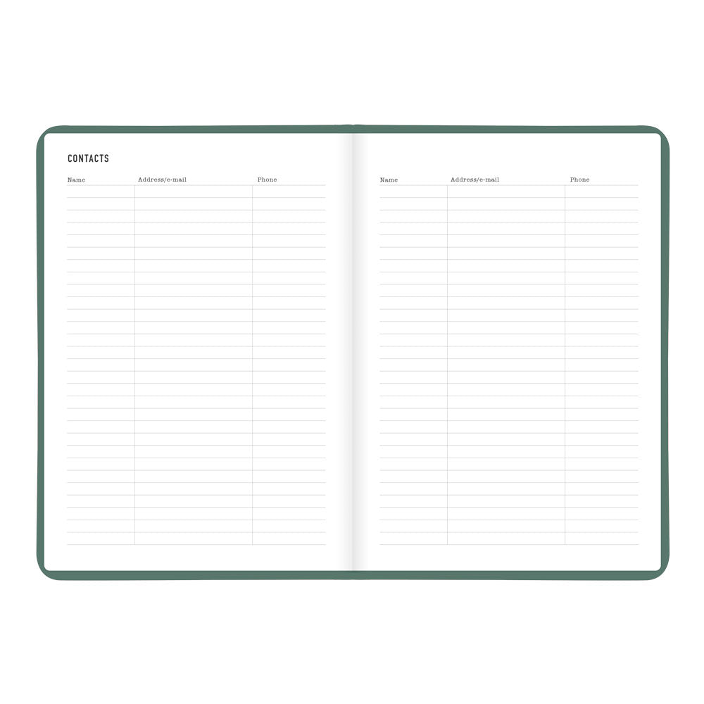 Letts A5 Weekly Planner, Conscious, 2027 Pine 27-082553 27-082553 #colour_pine