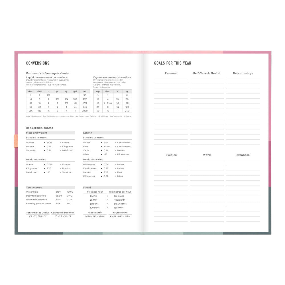 Letts A5 Weekly Planner, Gradient, 2027 Rose 27-082570 27-082570 #colour_gradient-rose