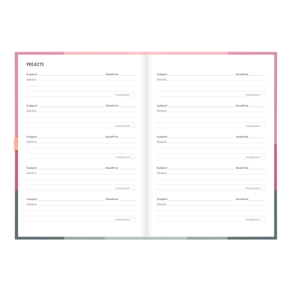 Letts A5 Weekly Planner, Gradient, 2027 Rose 27-082570 27-082570 #colour_gradient-rose