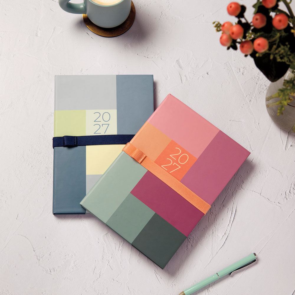 Letts A5 Weekly Planner, Gradient, 2027 Blue 27-082571 27-082571 #colour_gradient-blue