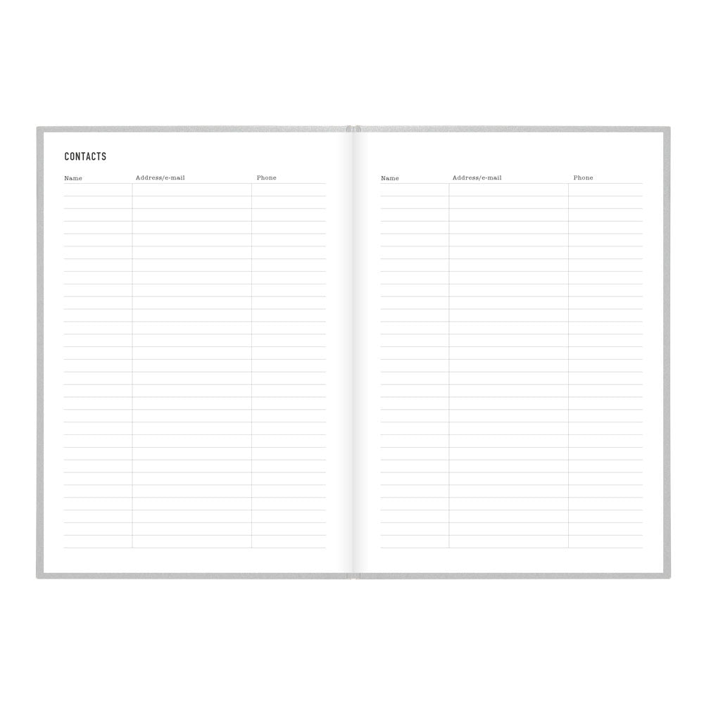 Letts A5 Weekly Planner, Titanium, 2027 Silver 27-082583 27-082583 #colour_silver
