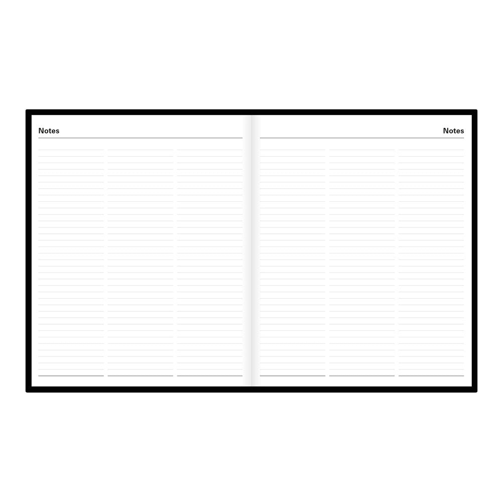 Letts Quarto Daily Planner, Standard, 2027 Black 27-C10YBK 27-C10YBK #colour_black