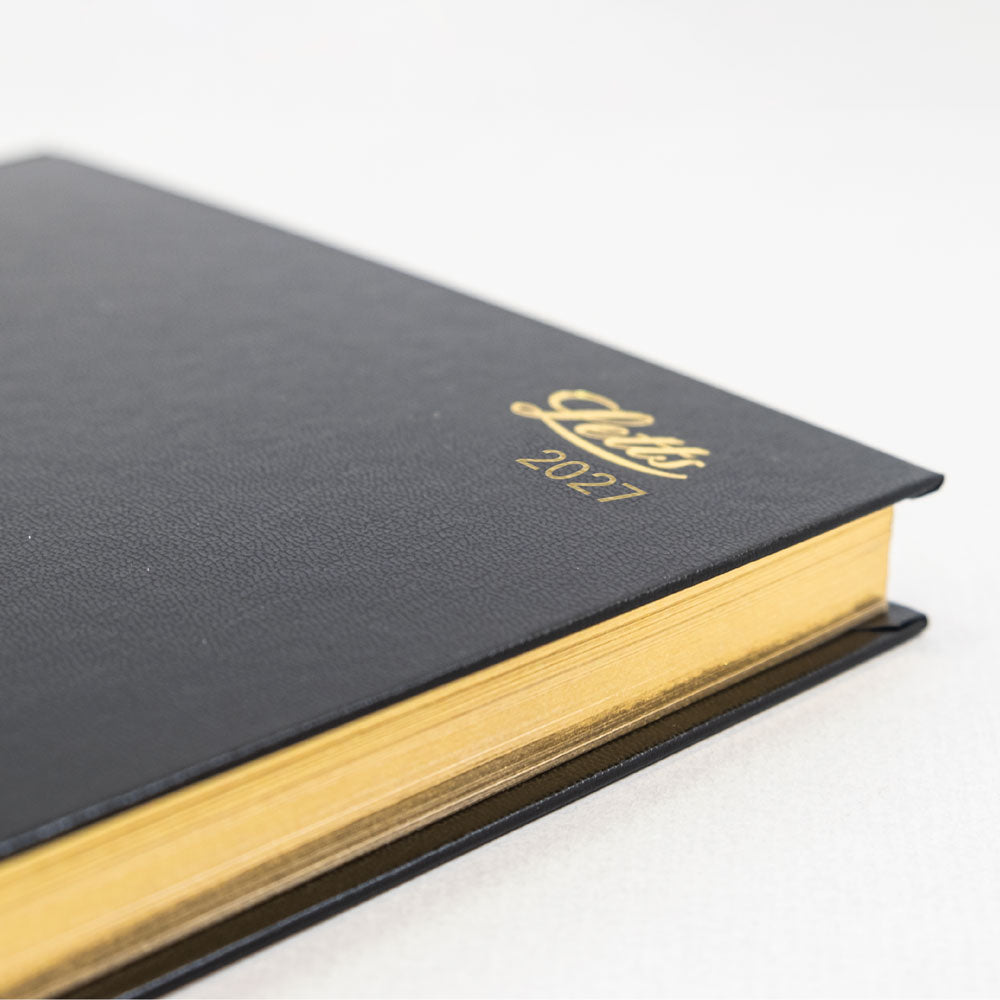 Letts Quarto Daily Planner, Standard, 2027 Black 27-C10YBK 27-C10YBK #colour_black