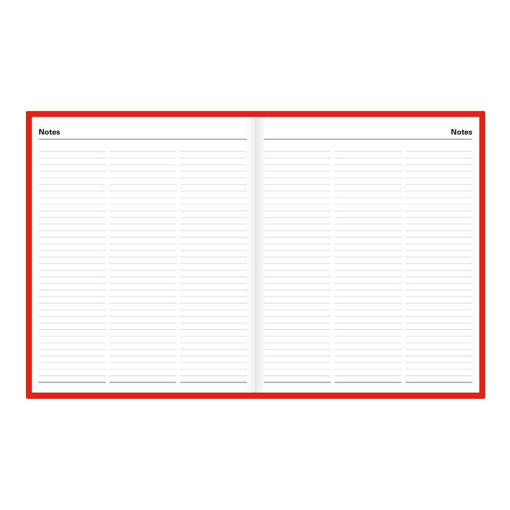 Letts Quarto Daily Planner, Standard, 2027 Red 27-C10YBY 27-C10YBY #colour_red