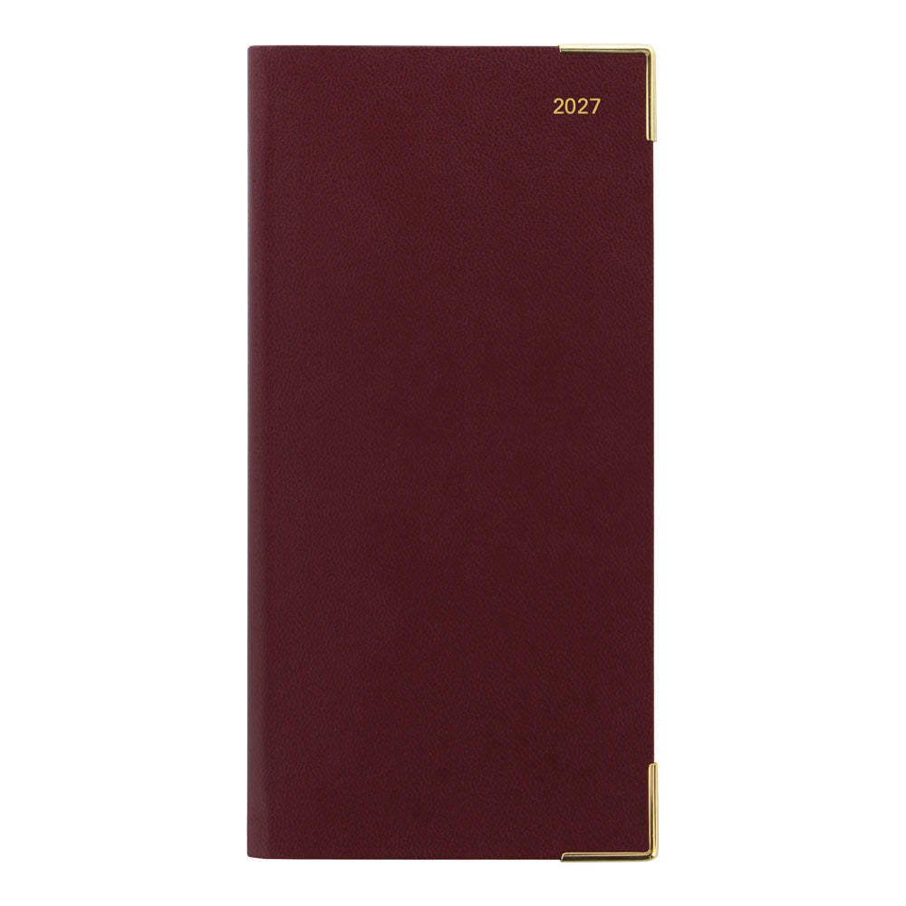 Letts Slim Monthly 13-Month Planner, Classic, English, 2027 27-C12SBY #colour_burgundy