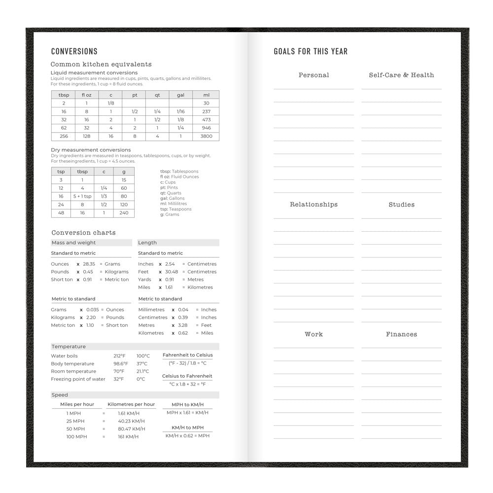Letts Compact Weekly Planner, Principal, Multilanguage, 2027 27-C30NUBK #colour_black