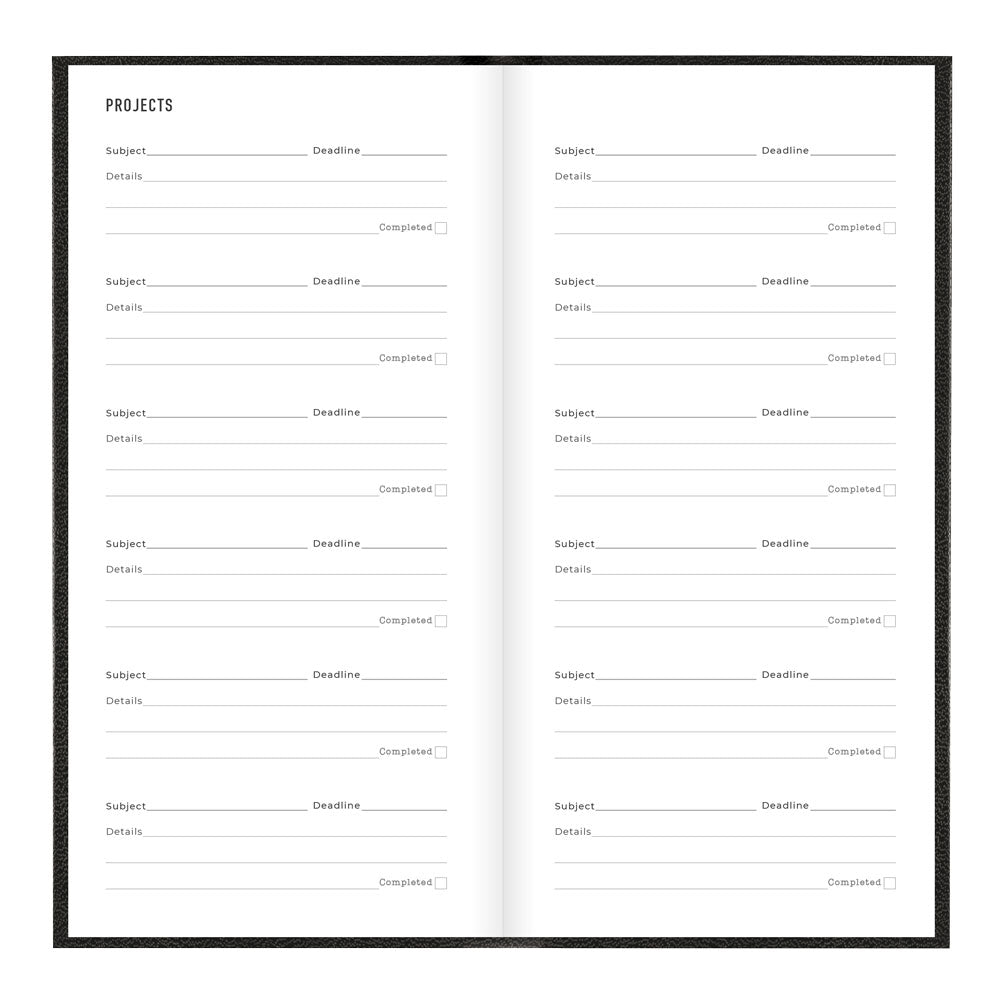 Letts Compact Weekly Planner, Principal, Multilanguage, 2027 27-C30NUBK #colour_black