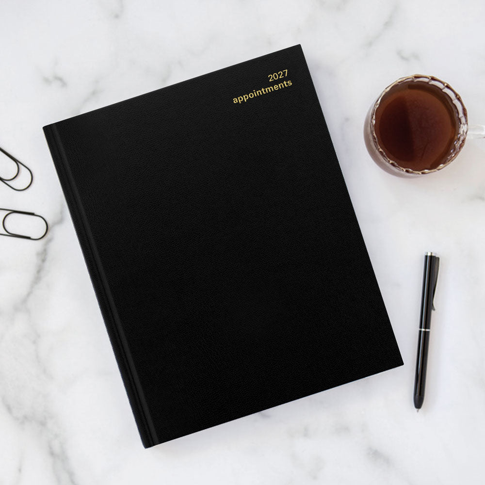 Letts Quarto Weekly Appointment Book, Principal, English, 2027 27-C30YABK #colour_black