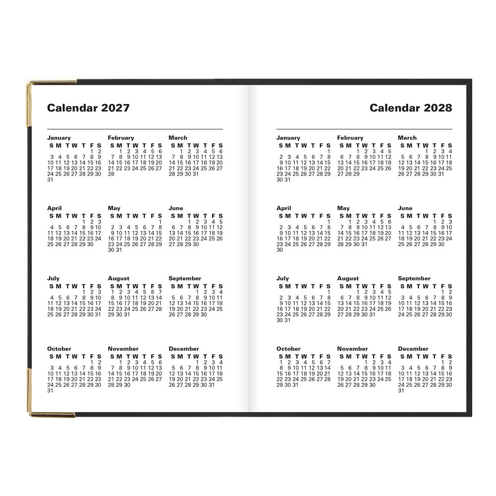 Letts Pocket Weekly Planner, Classic, English, 2027 27-C32EBK #colour_black