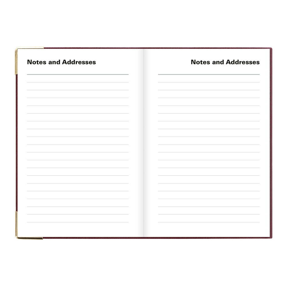 Letts Pocket Weekly Planner, Classic, English, 2027 27-C32EBY #colour_burgundy