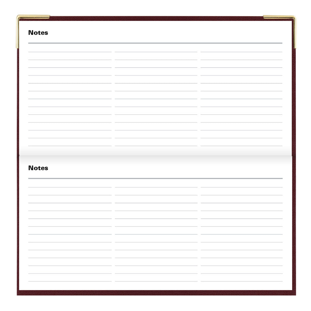 Letts Slim Weekly Appointment Book, Classic, English, 2027 27-C32SBY #colour_burgundy