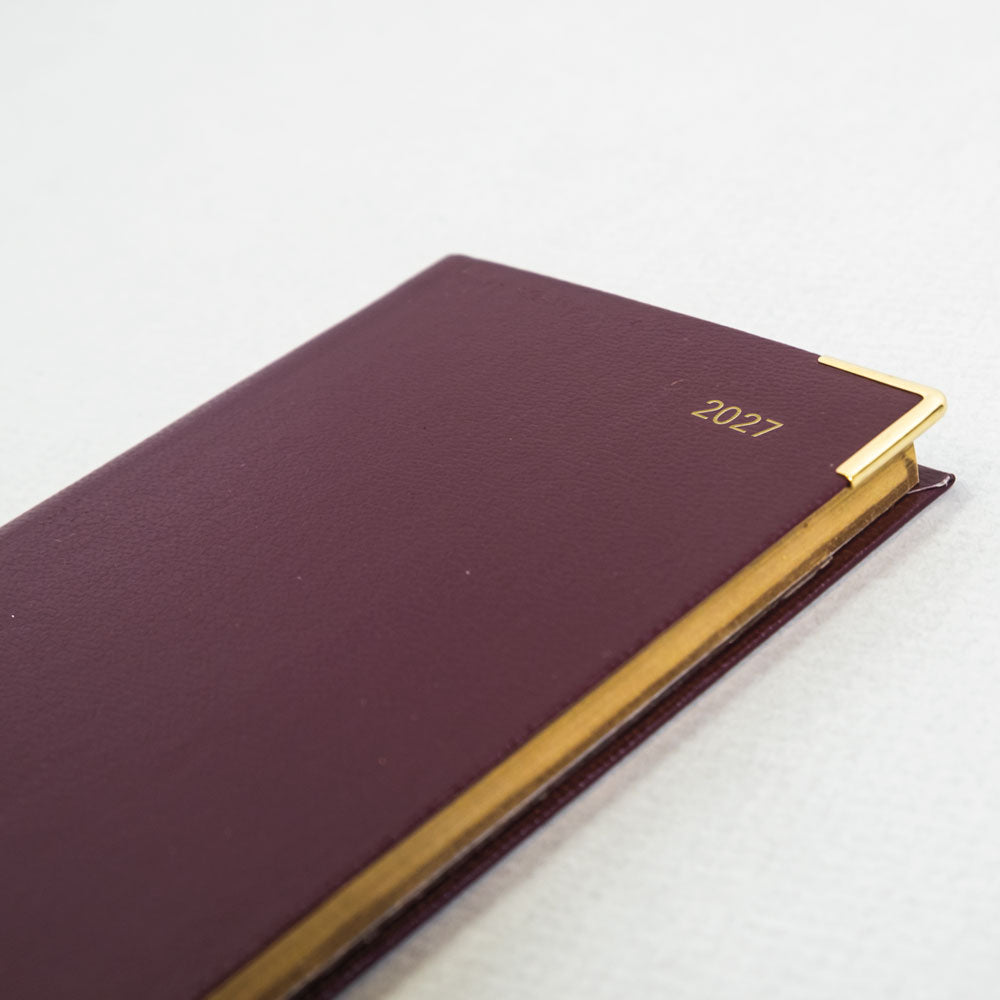 Letts Slim Weekly Appointment Book, Classic, English, 2027 27-C32SBY #colour_burgundy
