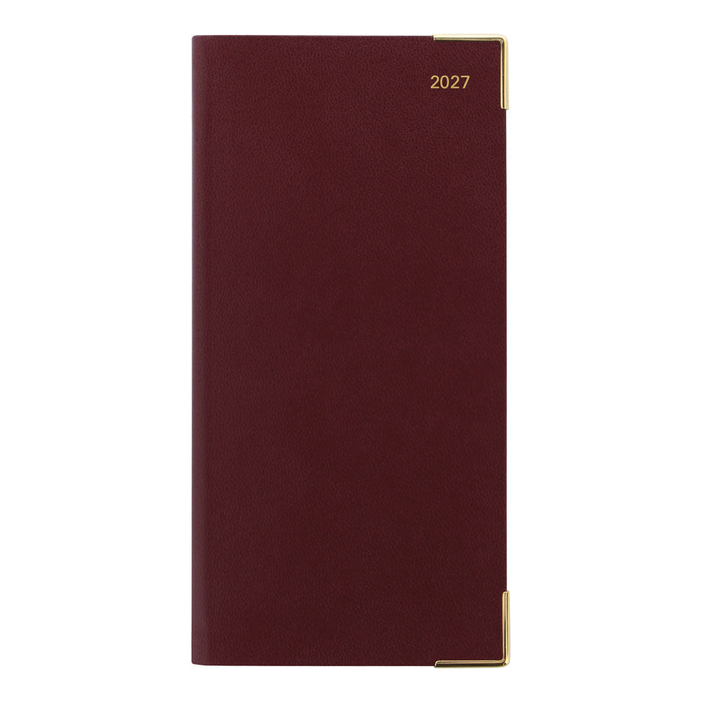 Letts Slim Weekly Planner, Classic, English, 2027 27-C32SUBY #colour_burgundy