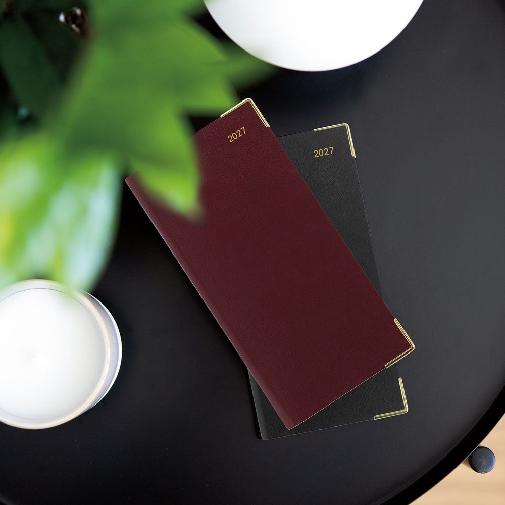 Letts Slim Weekly Planner, Classic, English, 2027 27-C32SUBY #colour_burgundy