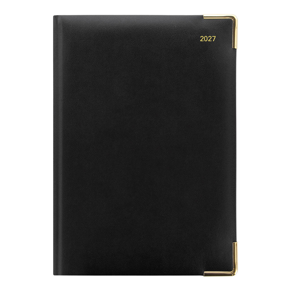 Letts A5 Weekly Appointment Book, Classic, English, 2027 27-C32XBK #colour_black