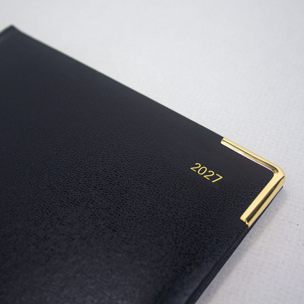 Letts A5 Weekly Appointment Book, Classic, English, 2027 27-C32XBK #colour_black