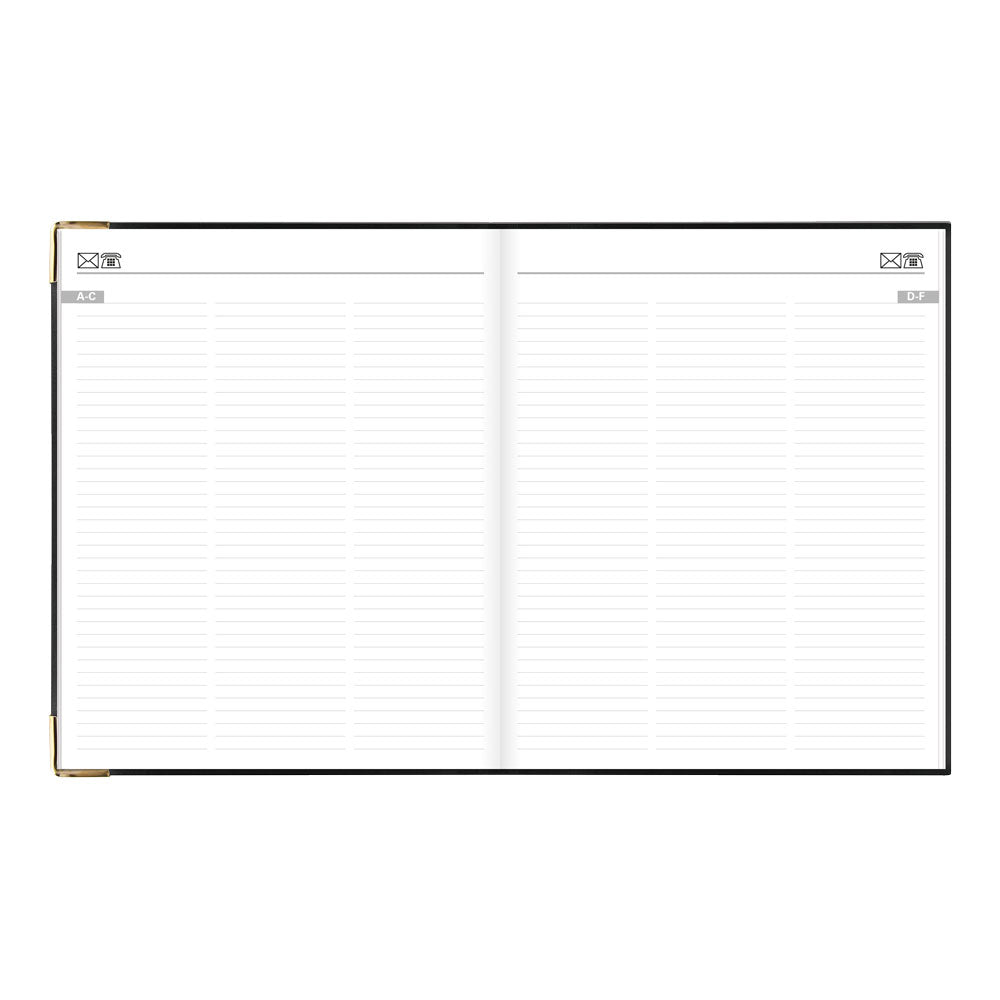 Letts Quarto Weekly Appointment Book, Classic, English, 2027 27-C32YIBK #colour_black