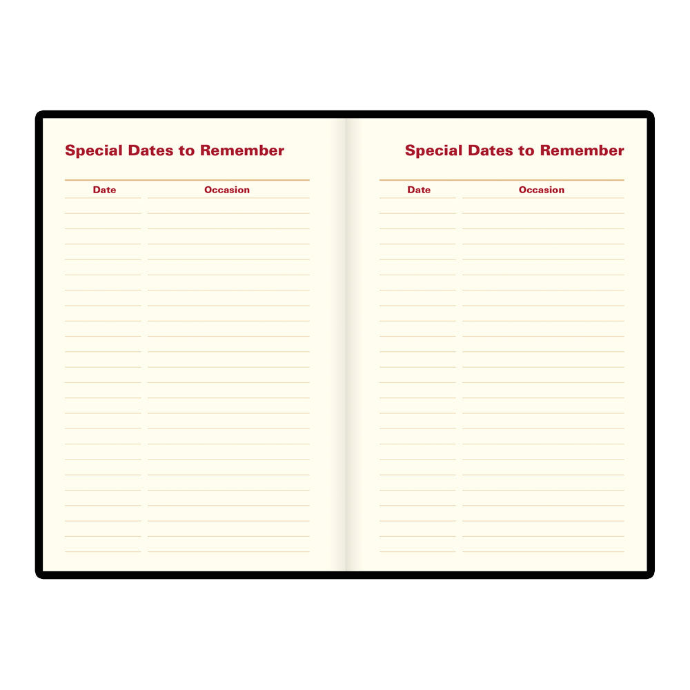 Letts Pocket Weekly Planner, Belgravia, English, 2027 27-C33EBK #colour_black