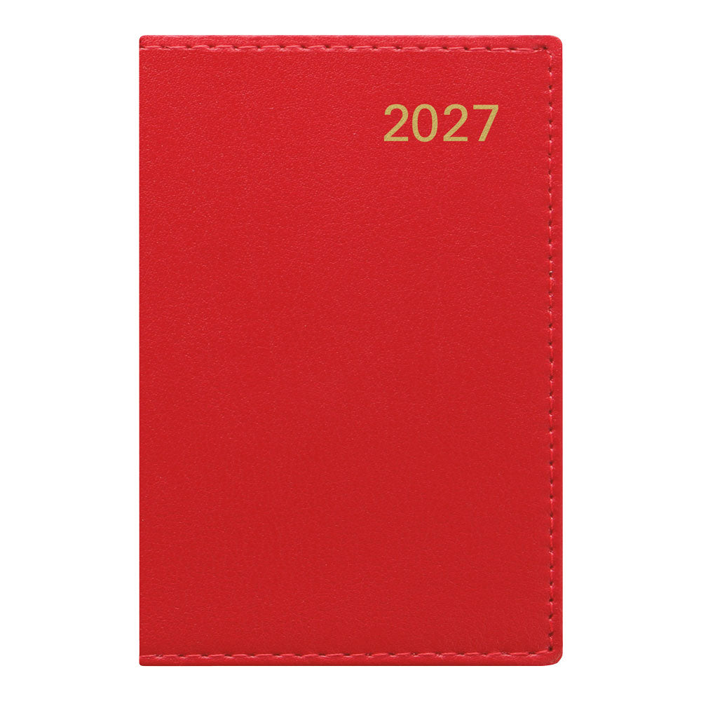 Letts Pocket Weekly Planner, Belgravia, English, 2027 27-C33ERD #colour_red
