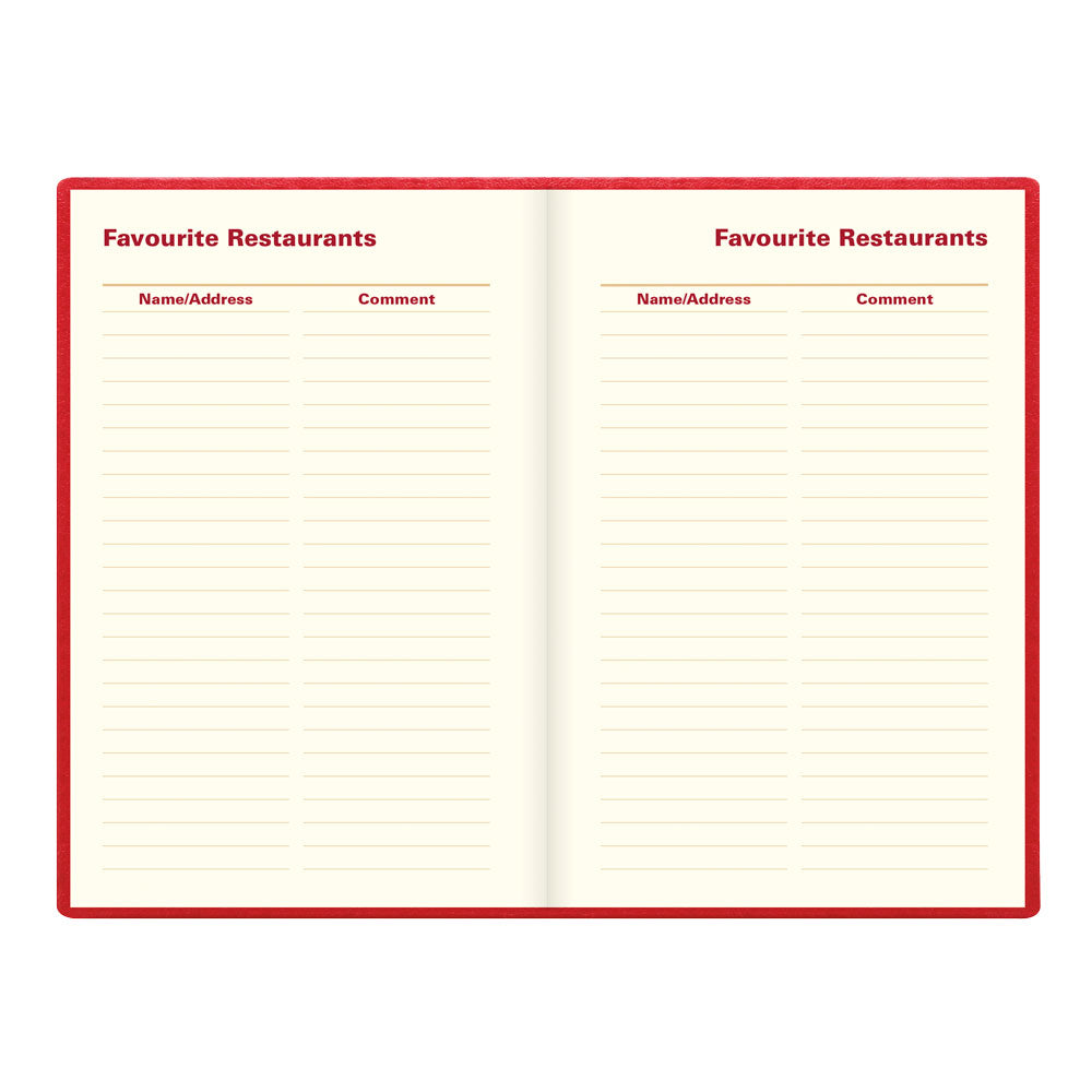 Letts Pocket Weekly Planner, Belgravia, English, 2027 27-C33ERD #colour_red