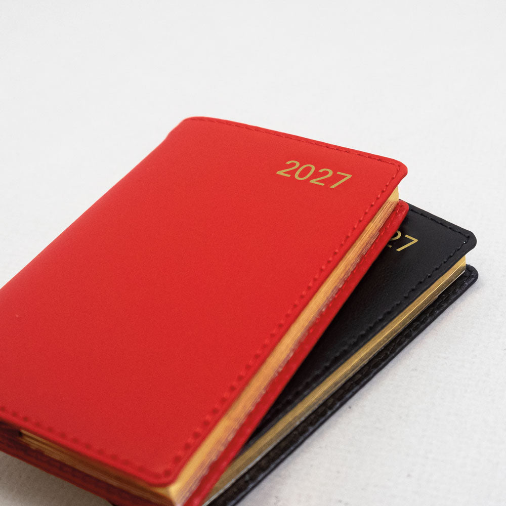 Letts Pocket Weekly Planner, Belgravia, English, 2027 27-C33ERD #colour_red