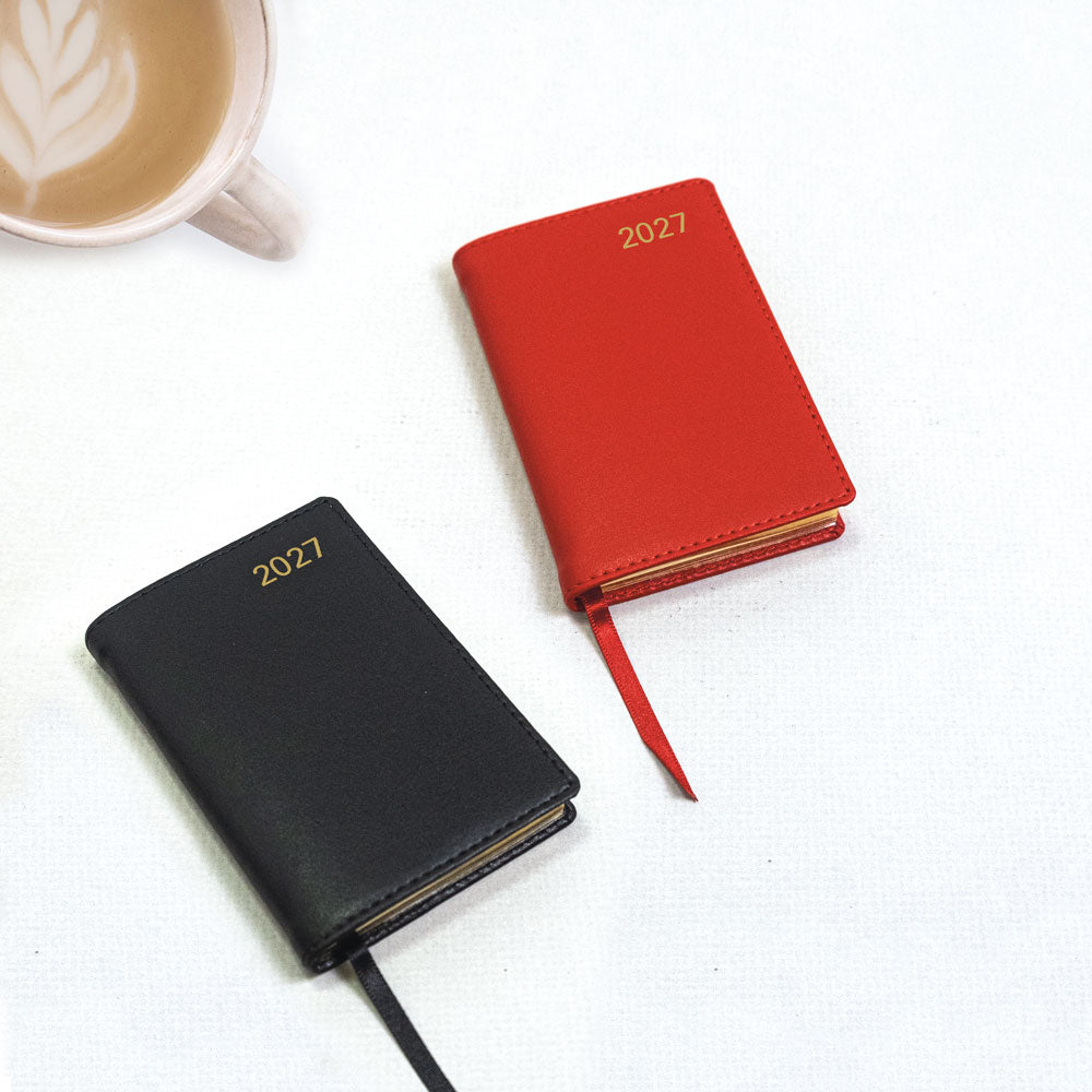 Letts Pocket Weekly Planner, Belgravia, English, 2027 27-C33ERD #colour_red