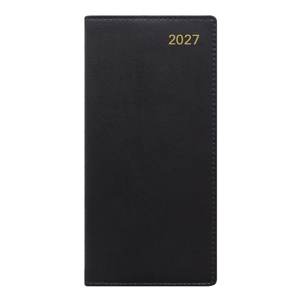 Letts Slim Weekly Appointment Book, Belgravia, English, 2027 27-C33SBK #colour_black