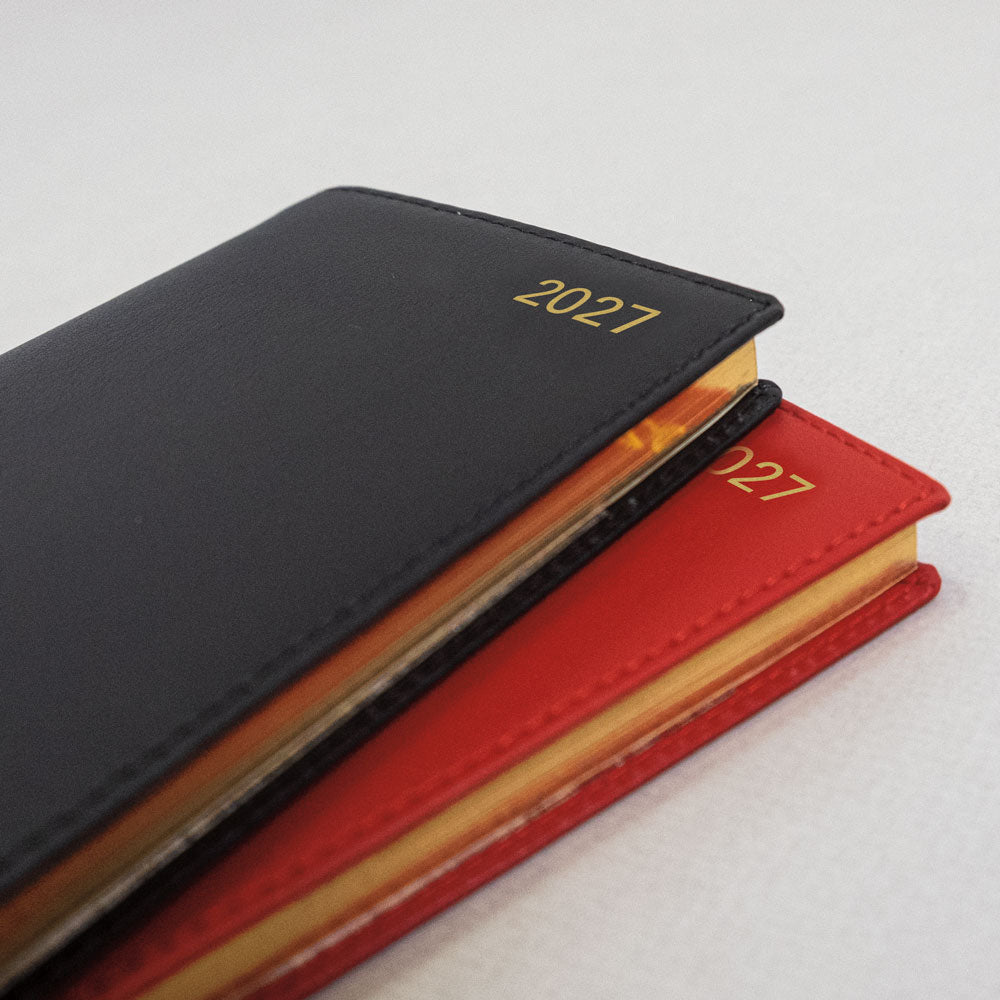 Letts Slim Weekly Appointment Book, Belgravia, English, 2027 27-C33SRD #colour_red