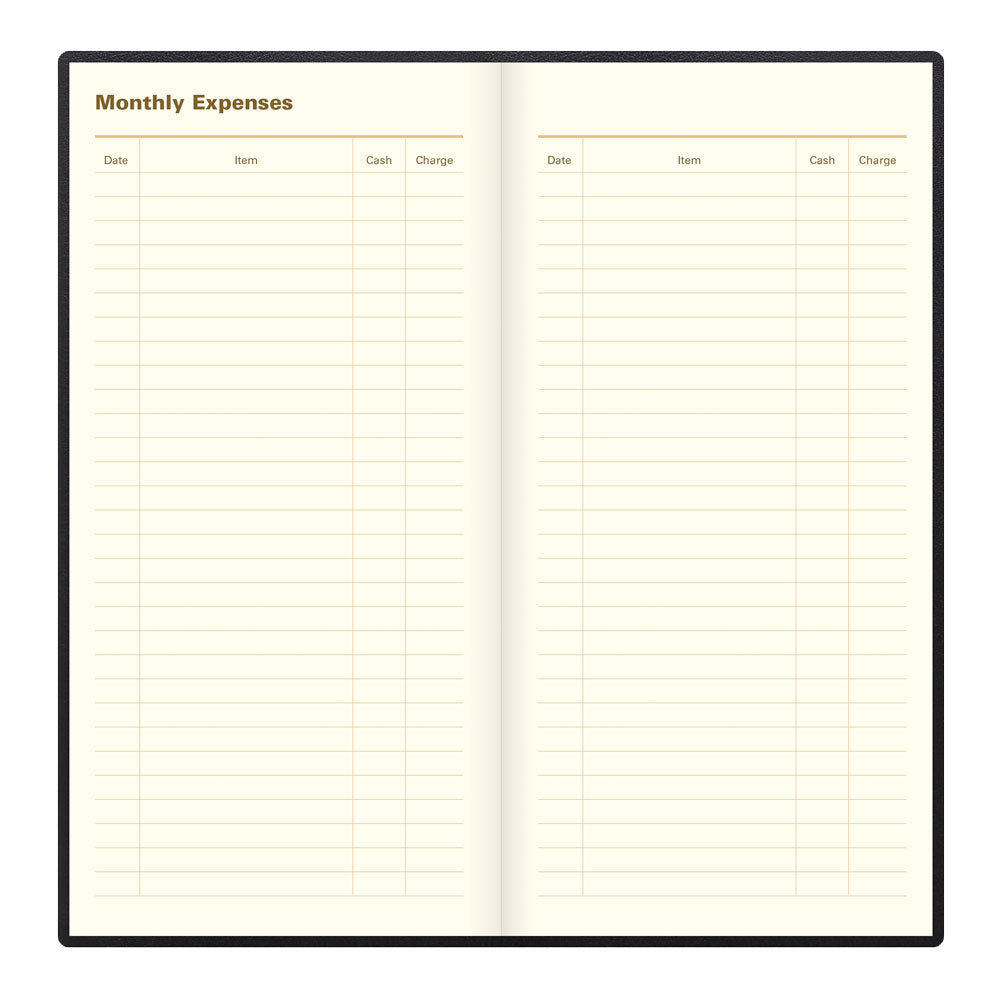 Letts Slim Weekly Planner, Belgravia, English, 2027 27-C33SUBK #colour_black