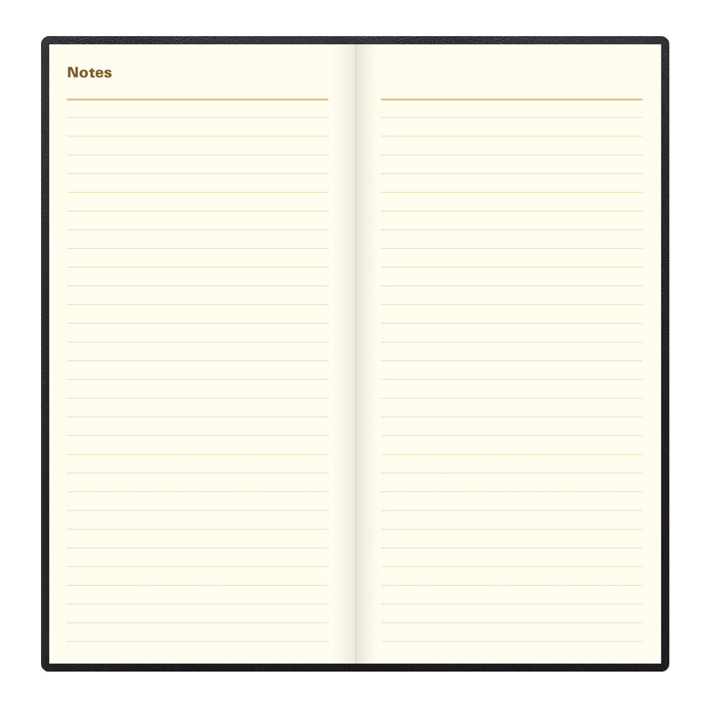 Letts Slim Weekly Planner, Belgravia, English, 2027 27-C33SUBK #colour_black