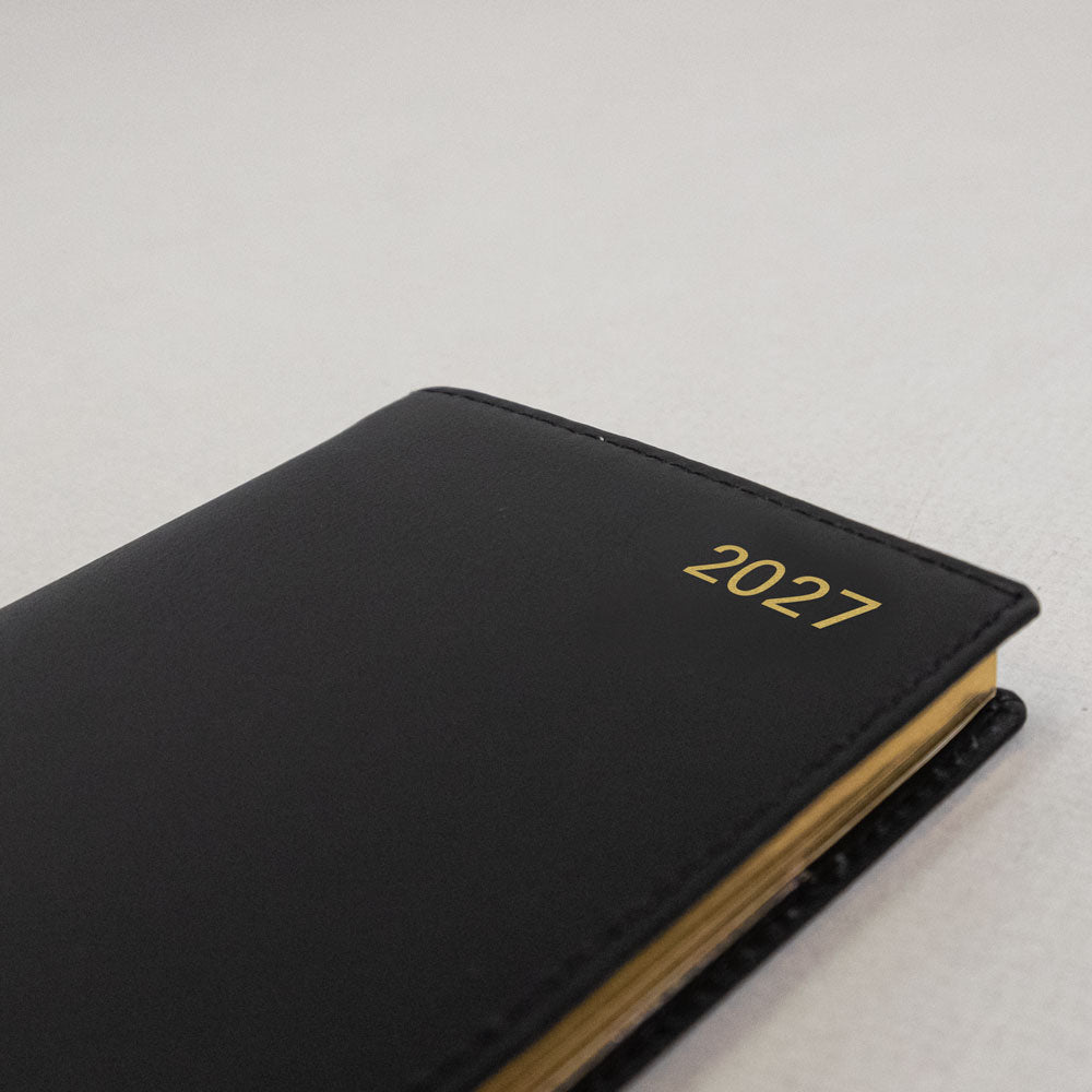 Letts Slim Weekly Planner, Belgravia, English, 2027 27-C33SUBK #colour_black
