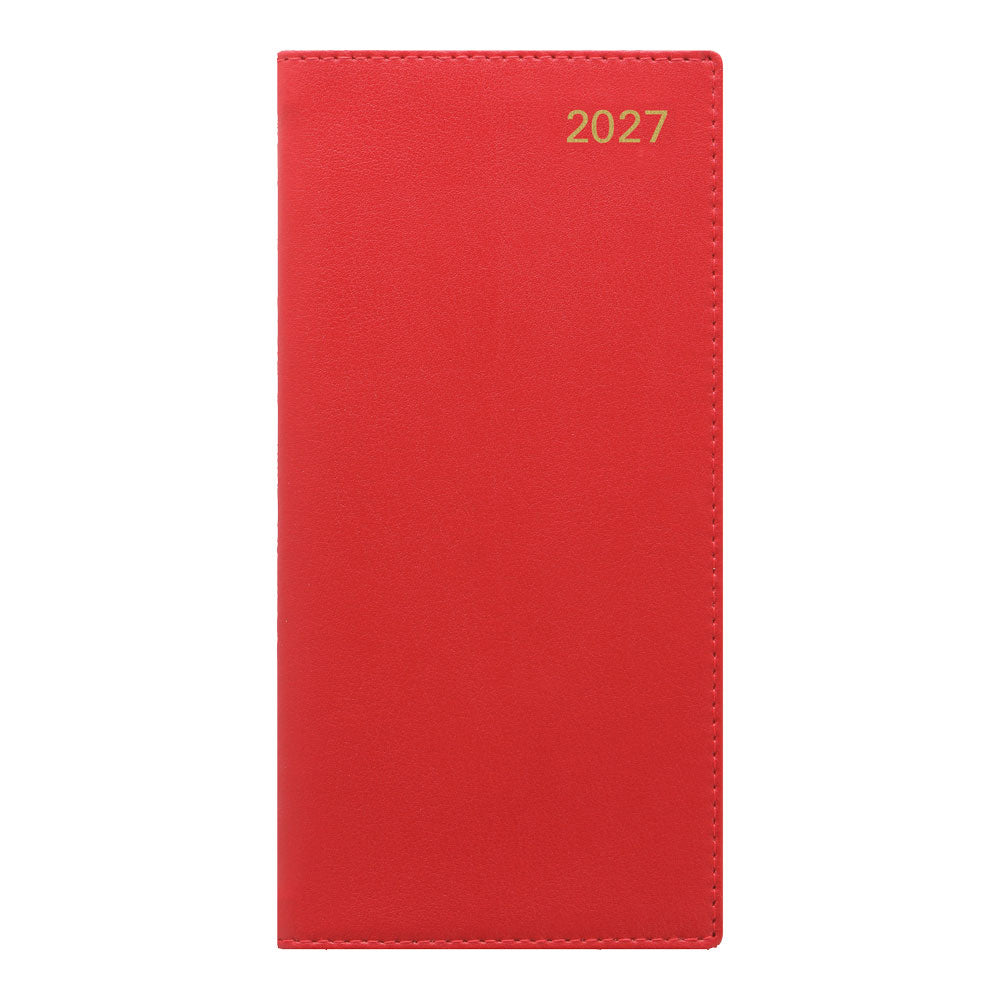 Letts Slim Weekly Planner, Belgravia, English, 2027 27-C33SURD #colour_red