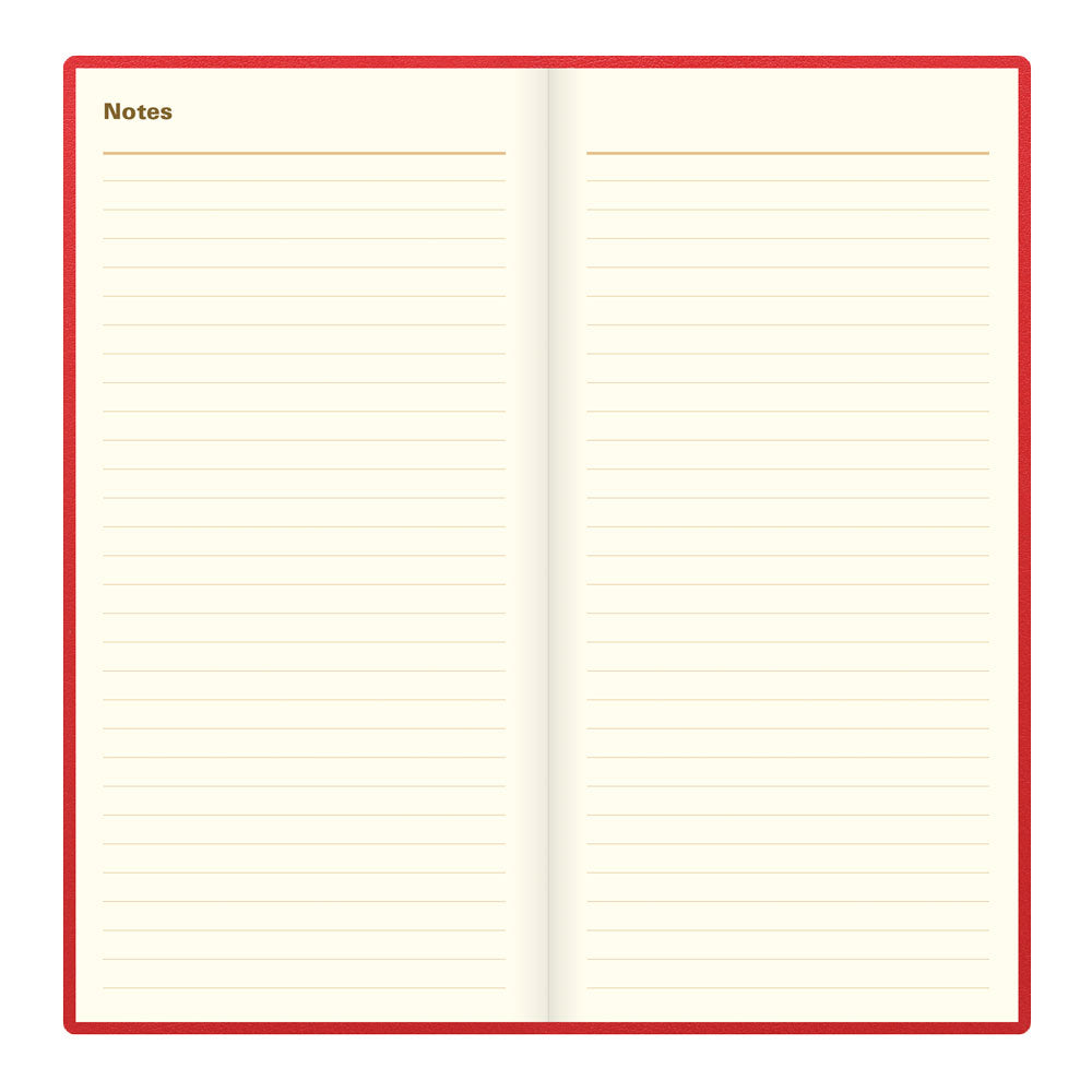 Letts Slim Weekly Planner, Belgravia, English, 2027 27-C33SURD #colour_red