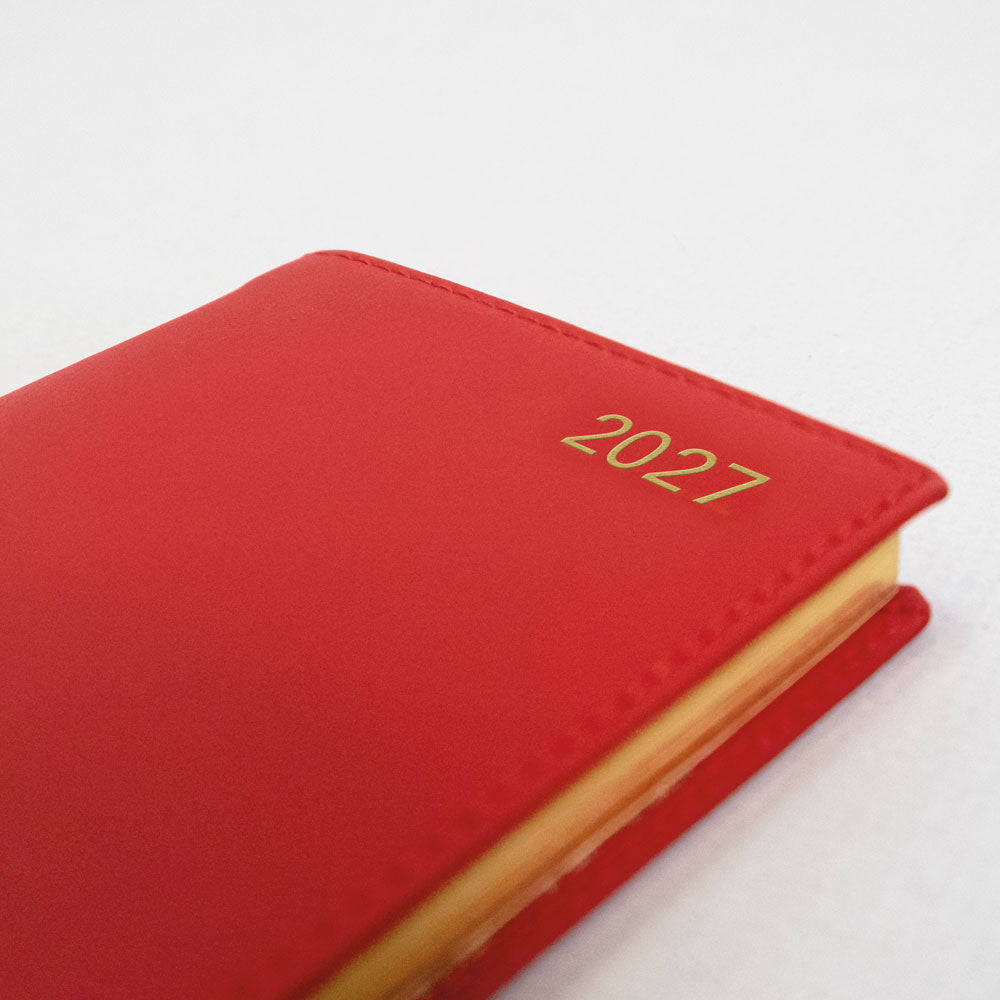 Letts Slim Weekly Planner, Belgravia, English, 2027 27-C33SURD #colour_red