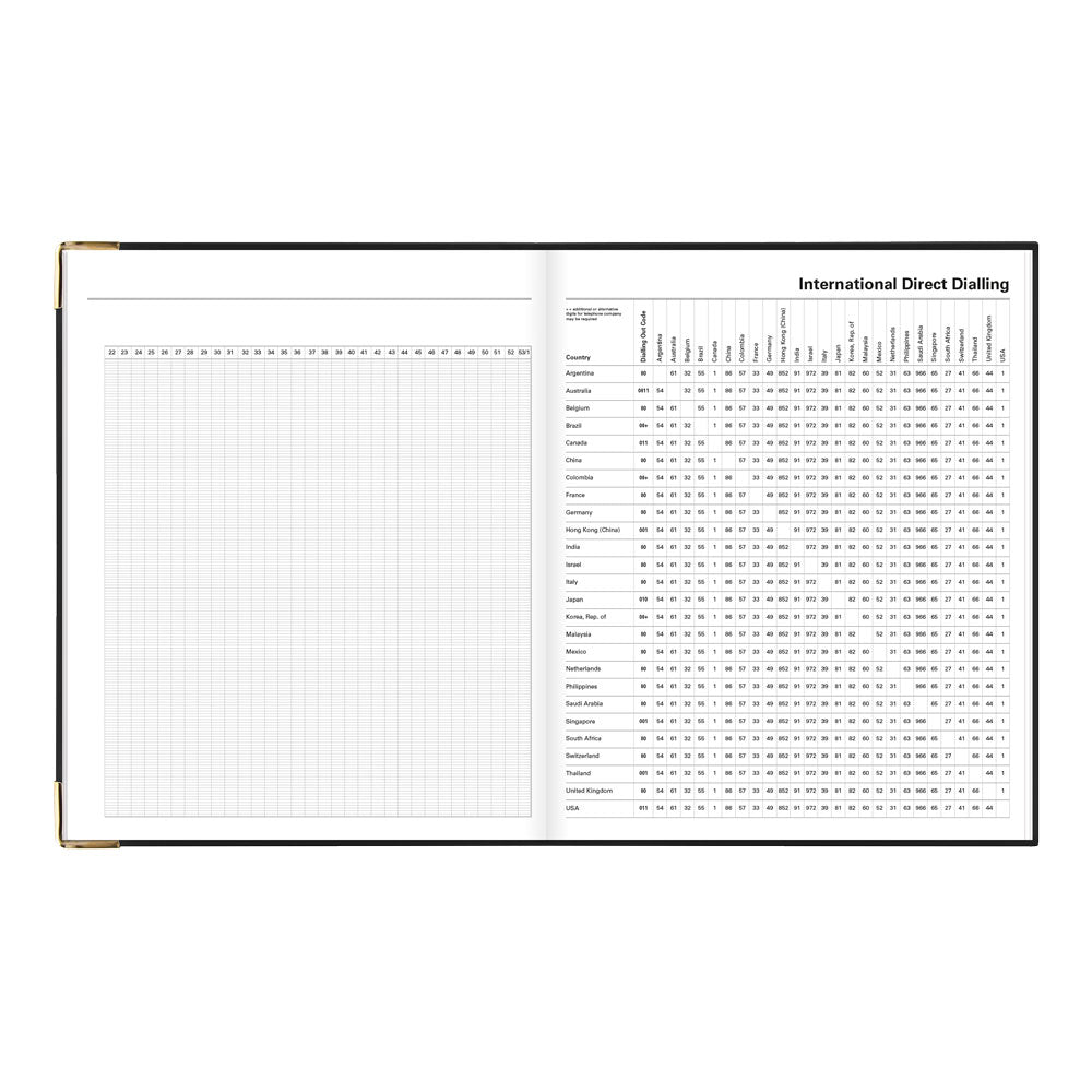 Letts Quarto Weekly Appointment Book, Roma, English, 2027 27-C33YIBK #colour_black