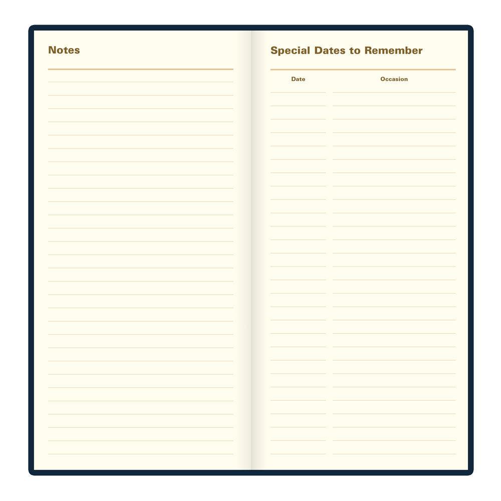 Letts Slim Weekly Planner, Signature, English, 2027 27-C38SUBE #colour_blue