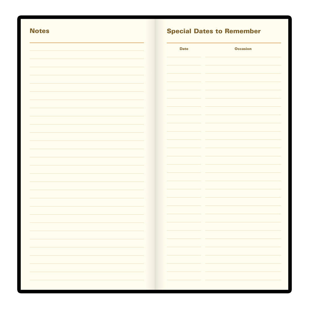 Letts Slim Weekly Planner, Signature, English, 2027 27-C38SUBK #colour_black