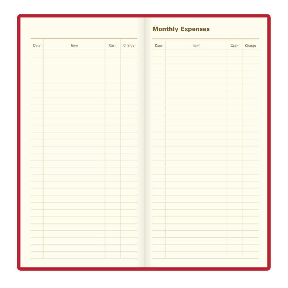 Letts Slim Weekly Planner, Signature, English, 2027 27-C38SUBY #colour_burgundy