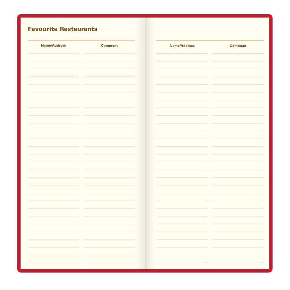 Letts Slim Weekly Planner, Signature, English, 2027 27-C38SUBY #colour_burgundy