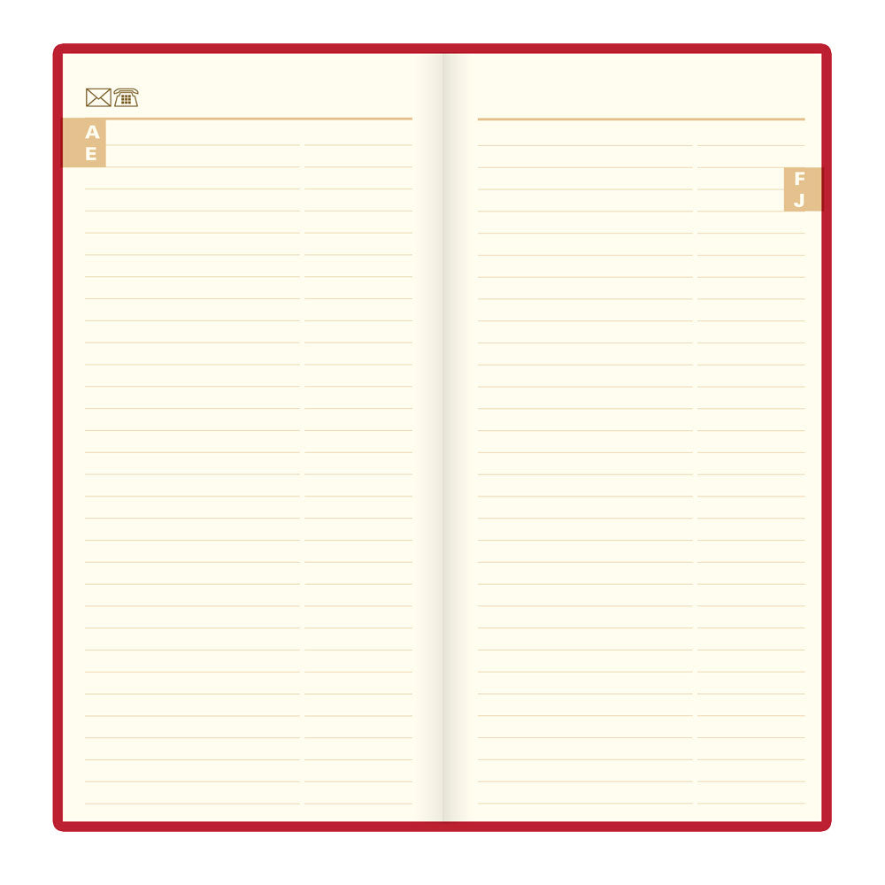 Letts Slim Weekly Planner, Signature, English, 2027 27-C38SUBY #colour_burgundy