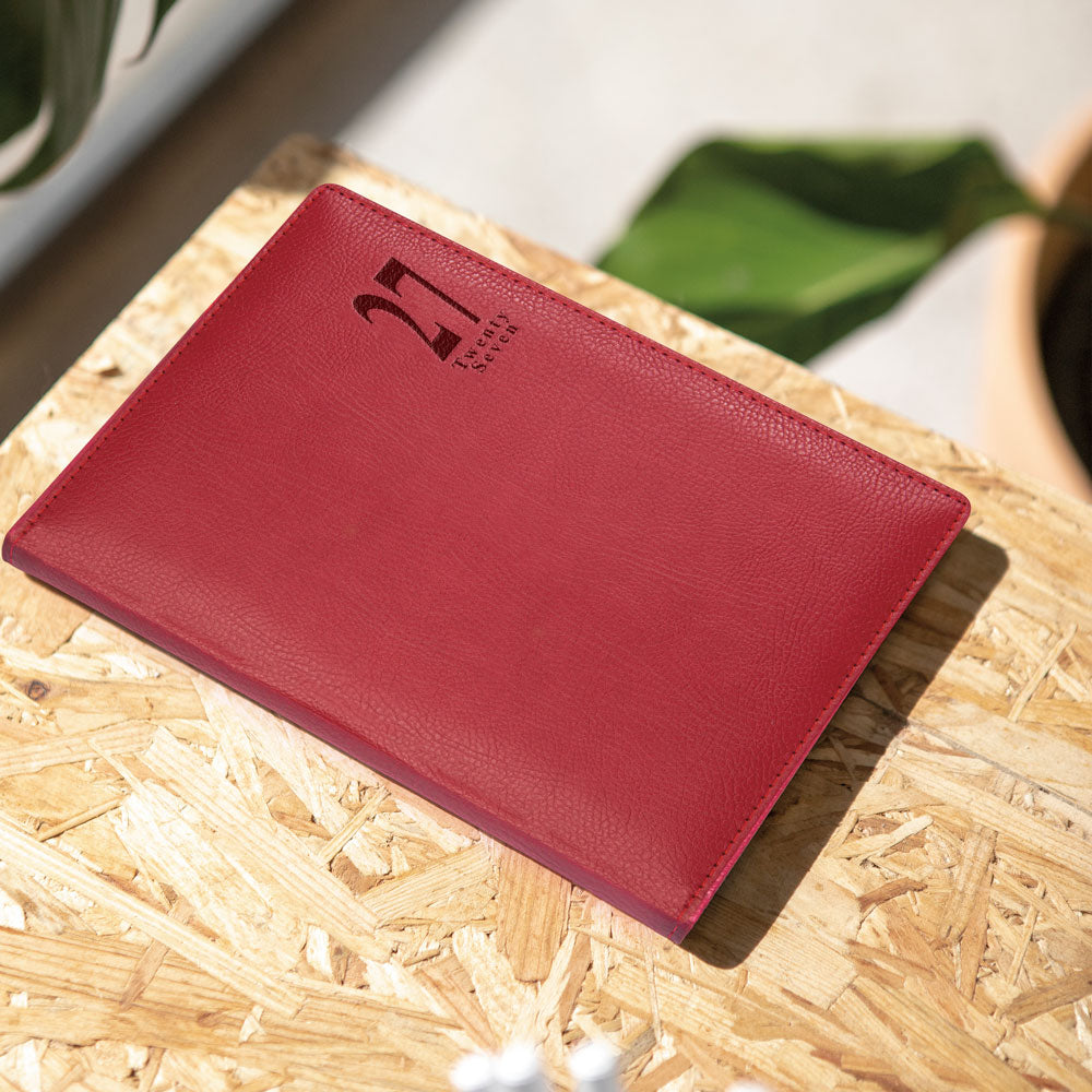 Letts A5 Weekly Appointment Book, Milano, English, 2027 27-CTO3XURD #colour_red