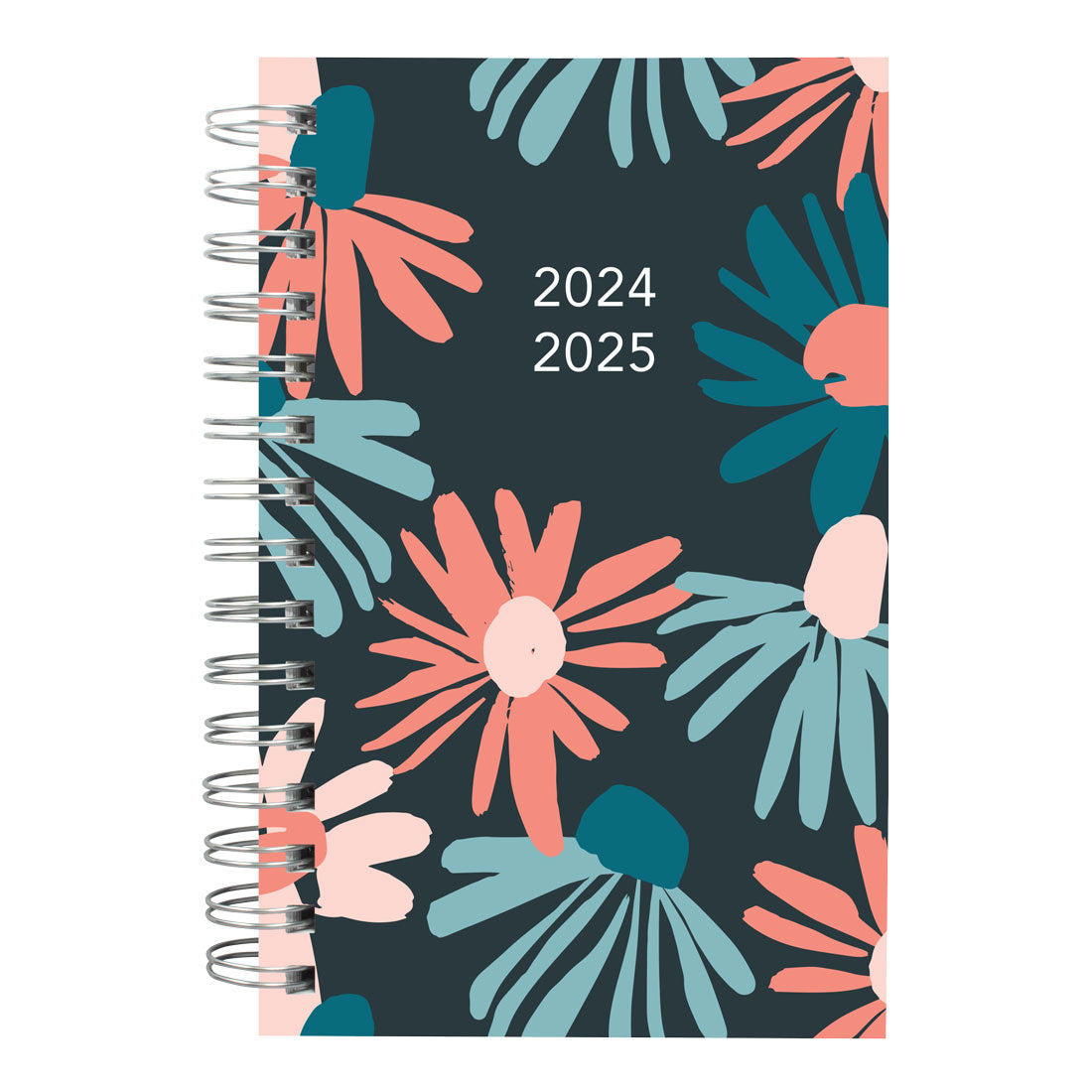 Academic Daily Planner Blossom 2024-2025, Bilingual, CA214BPG#colour_blossom-navy