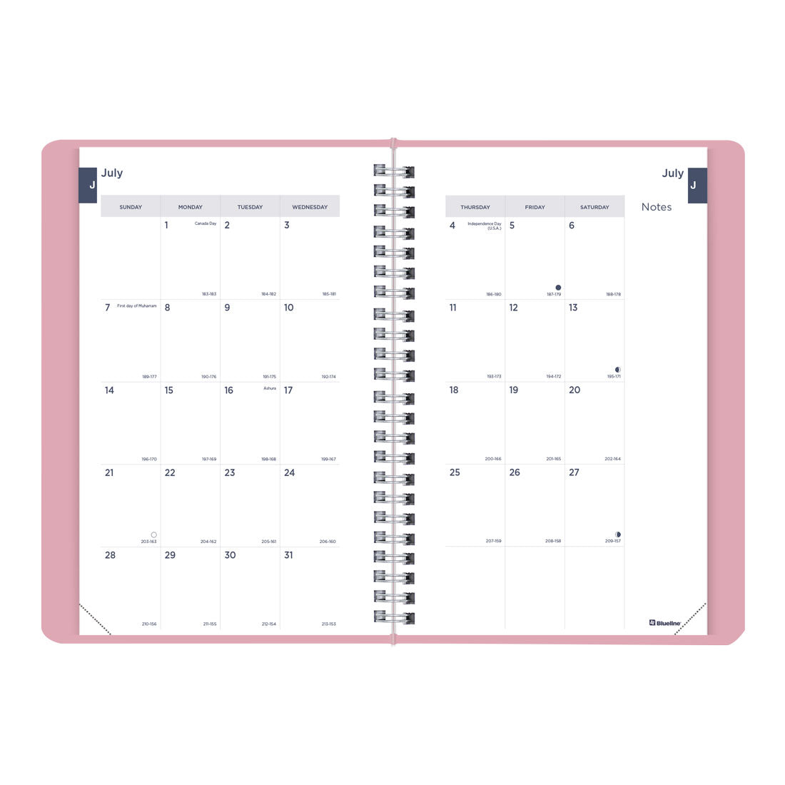 Academic Weekly Planner Fashion 2024-2025, English, CA101F#colour_soft-pink