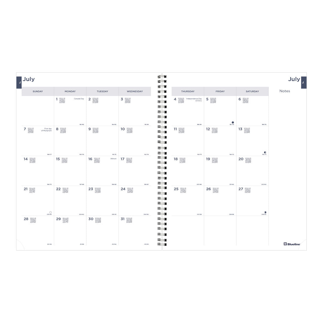 Academic Monthly Planner Blossom 2024-2025, English, CA714PG#colour_blossom-blue