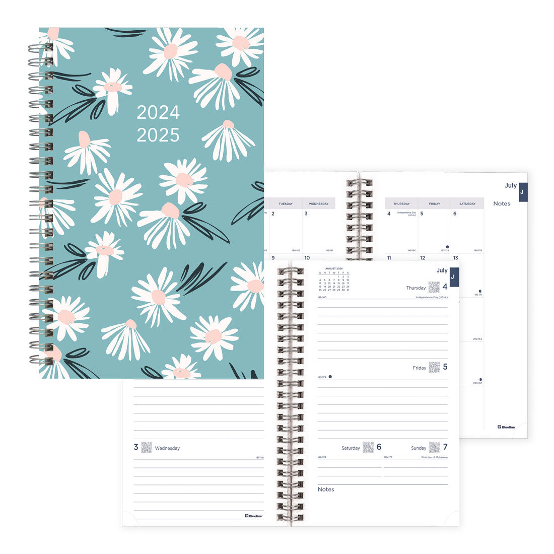 Academic Weekly Planner Blossom 2024-2025, English, CA114PG#colour_blossom-blue