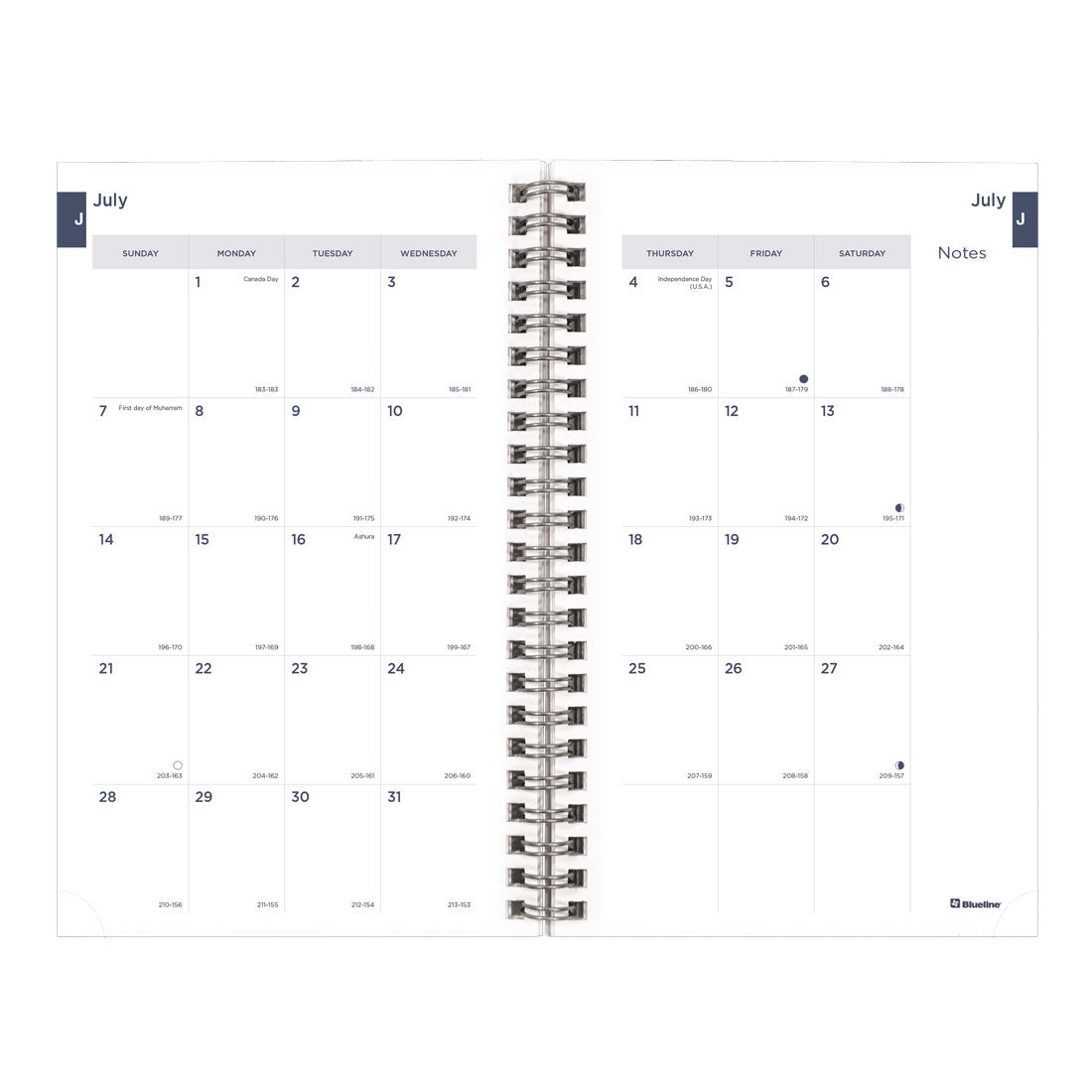Academic Weekly Planner Blossom 2024-2025, English, CA114PG#colour_blossom-blue